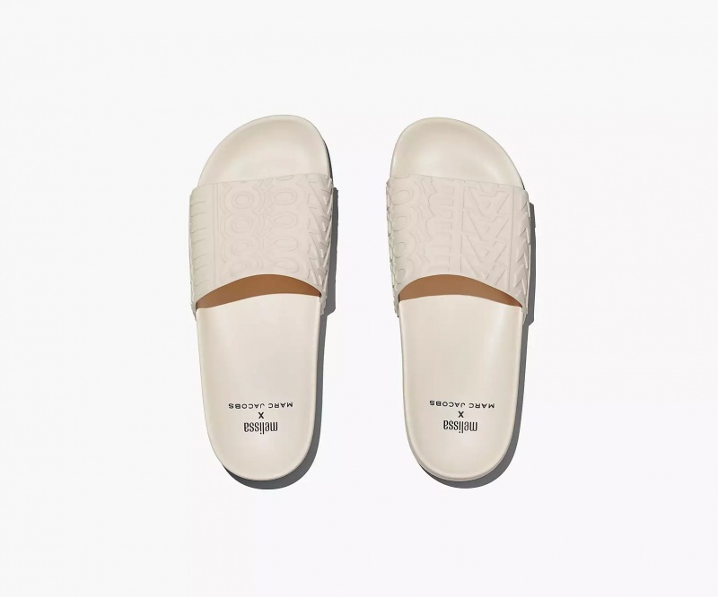 White Marc Jacobs Melissa x Women's Sandals | DSBC-95123