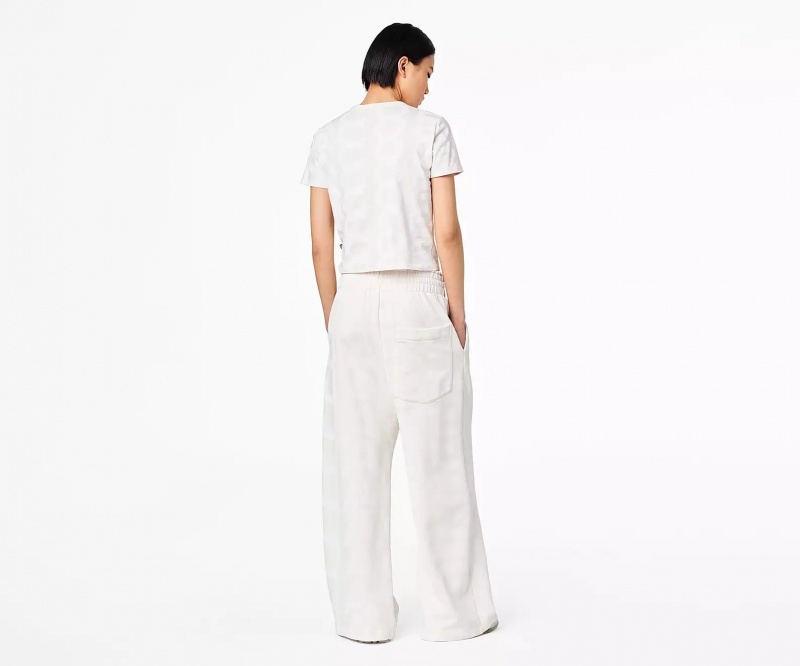 White Marc Jacobs Monogram Oversized Women's Pants | LISD-81320