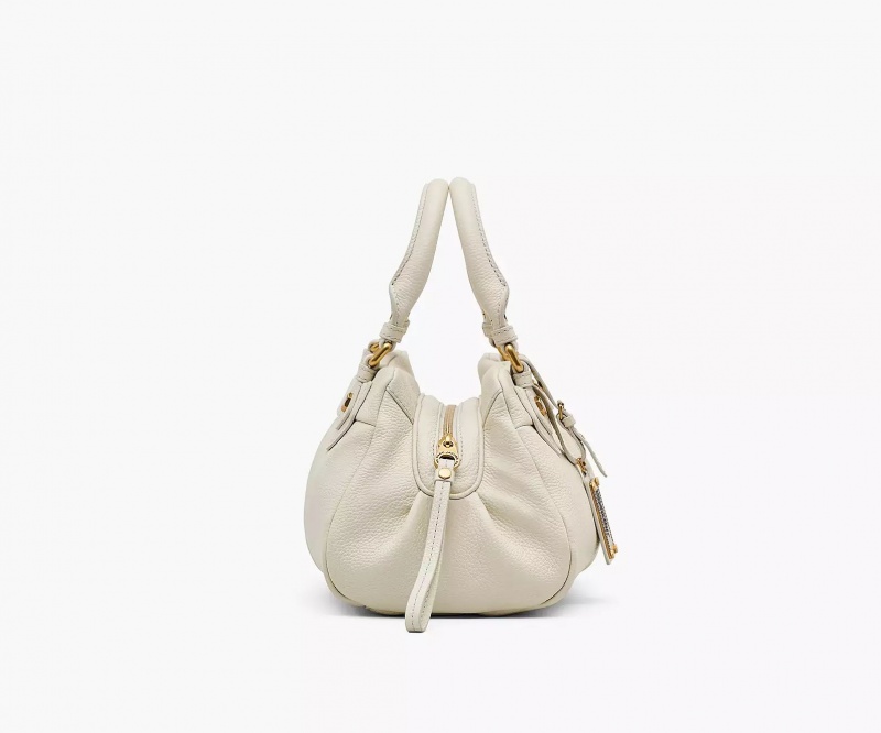 White Marc Jacobs Re-Edition Baby Groovee Women's Satchel Bags | LCGE-49627