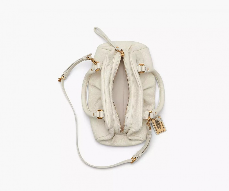 White Marc Jacobs Re-Edition Baby Groovee Women's Satchel Bags | LCGE-49627