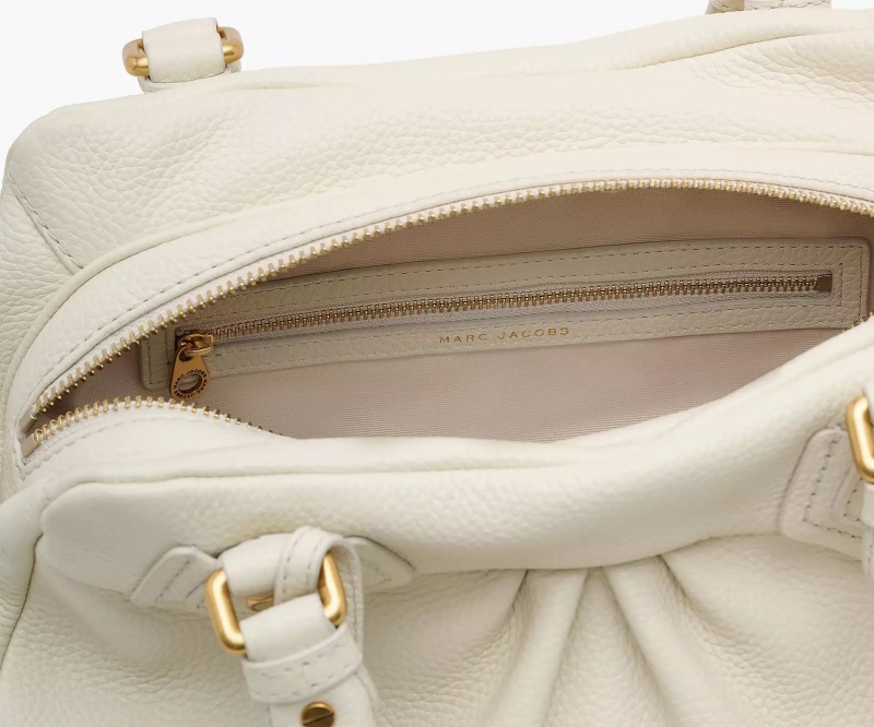 White Marc Jacobs Re-Edition Baby Groovee Women's Satchel Bags | LCGE-49627