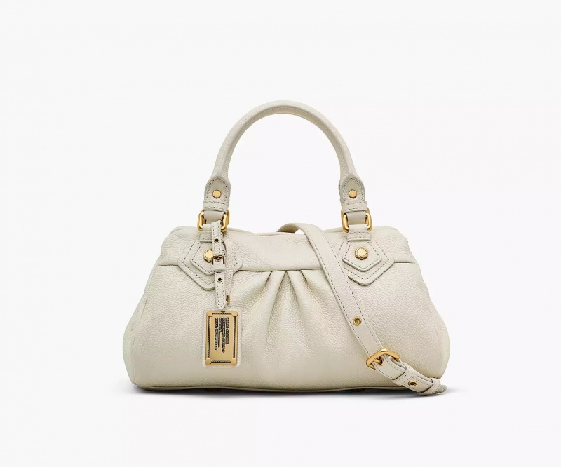 White Marc Jacobs Re-Edition Baby Groovee Women\'s Satchel Bags | LCGE-49627