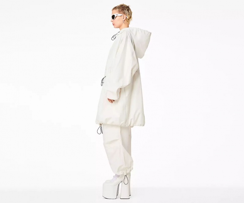 White Marc Jacobs The Balloon Parka Women's Jackets | ZDOM-70394