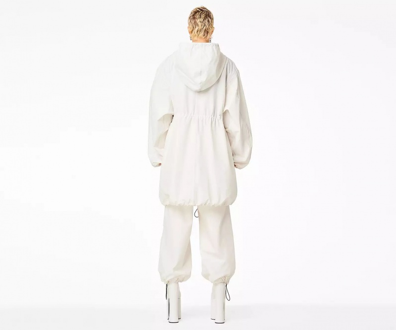 White Marc Jacobs The Balloon Parka Women's Jackets | ZDOM-70394