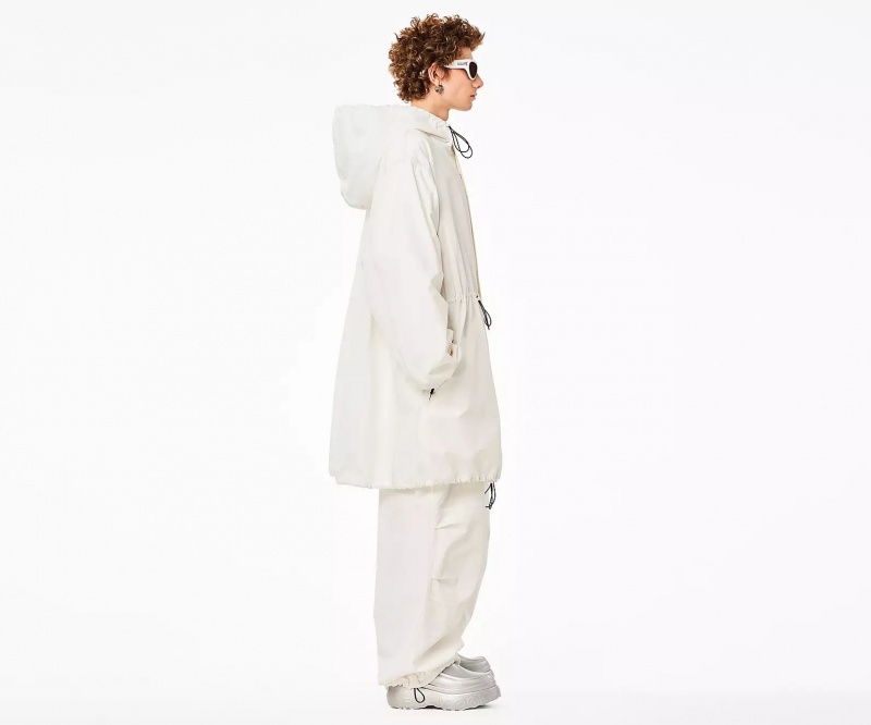 White Marc Jacobs The Balloon Parka Women's Jackets | ZDOM-70394