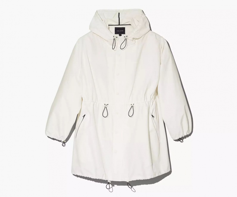 White Marc Jacobs The Balloon Parka Women\'s Jackets | ZDOM-70394