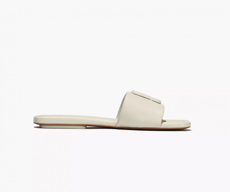 White Marc Jacobs The J Marc Leather Women's Sandals | BSTW-93721