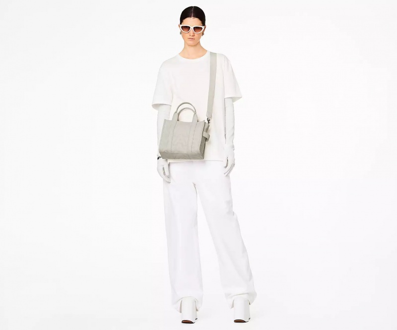 White Marc Jacobs The Outline Monogram Small Women's Tote Bags | VFAB-74923