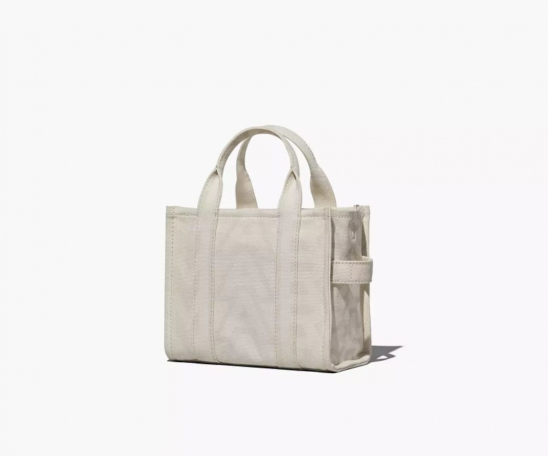 White Marc Jacobs The Outline Monogram Small Women's Tote Bags | VFAB-74923