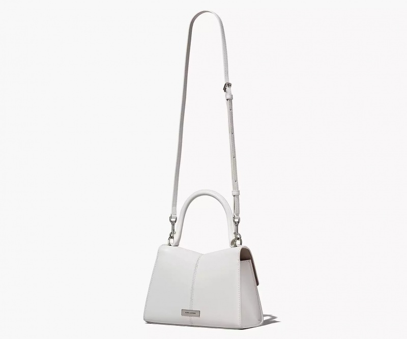 White Marc Jacobs The St. Marc Top Handle Women's Satchel Bags | XZPN-18640