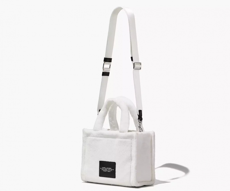 White Marc Jacobs The Terry Small Women's Tote Bags | HPDV-35946