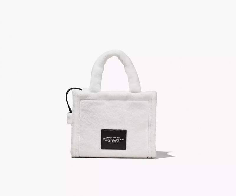 White Marc Jacobs The Terry Small Women's Tote Bags | HPDV-35946