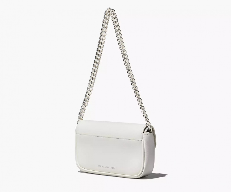 White / Silver Marc Jacobs The J Women's Crossbody Bags | IXEH-19542