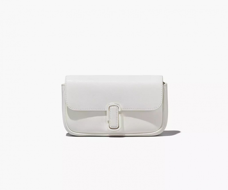 White / Silver Marc Jacobs The J Women's Crossbody Bags | IXEH-19542