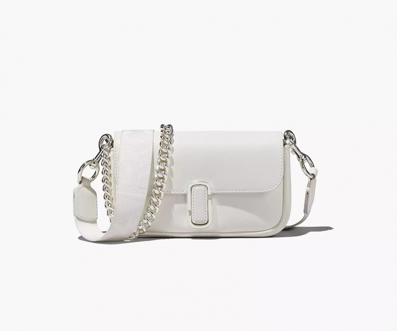 White / Silver Marc Jacobs The J Women\'s Crossbody Bags | IXEH-19542