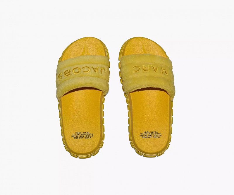 Yellow Marc Jacobs The Terry Women's Sandals | KLXB-05497